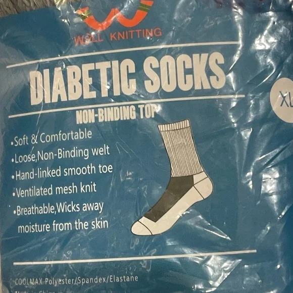 Well Knitting Diabetic Socks 4 Pairs XL NEW - Picture 6 of 7